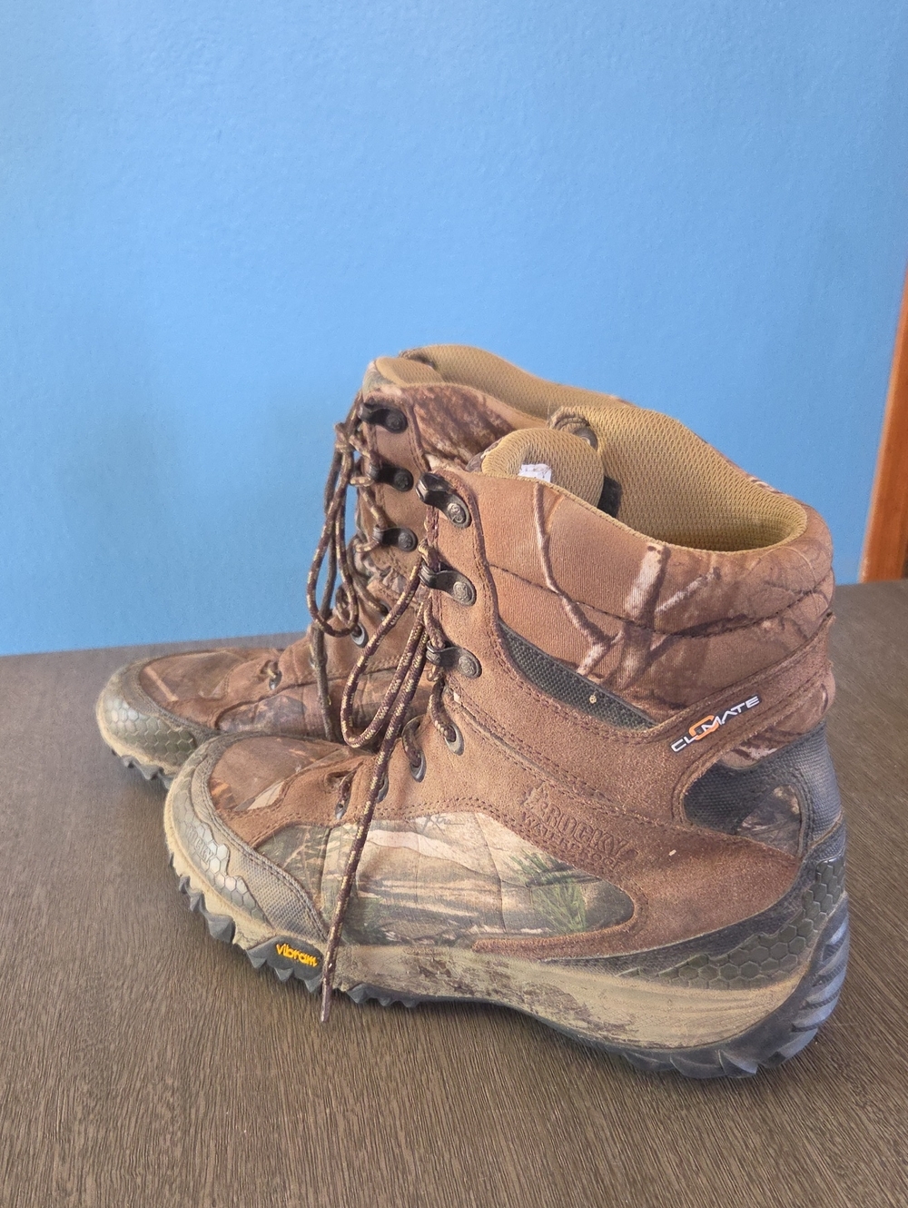 Rocky Men's Silent Stalker Camo Lace-Up Boots — Brown/Olive